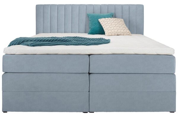 Premium Living Postelja Boxspring Simon, Metino Zelena, 160x200