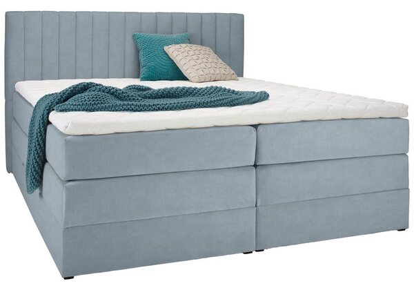 Premium Living Postelja Boxspring Simon, Metino Zelena, 160x200