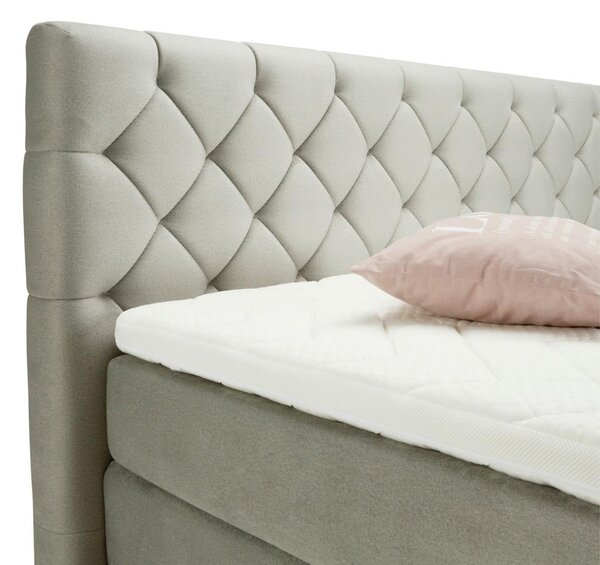 Premium Living Postelja Boxpring Palio, Svetlo Siva, 180x200
