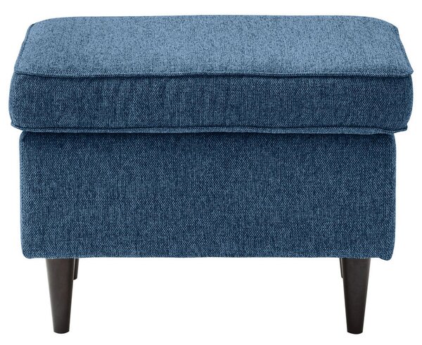 TABURE, leseni material, tekstil temno modra
