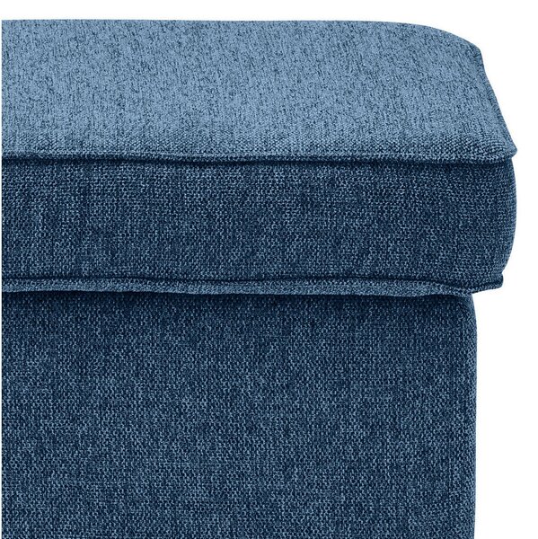 TABURE, leseni material, tekstil temno modra