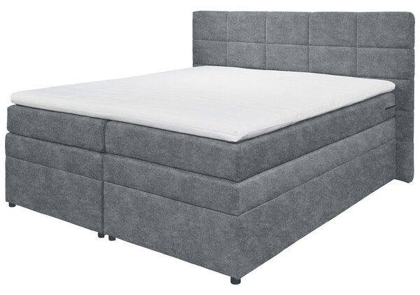 POSTELJA BOXSPRING 180 cm x 200 cm , tekstil antracit