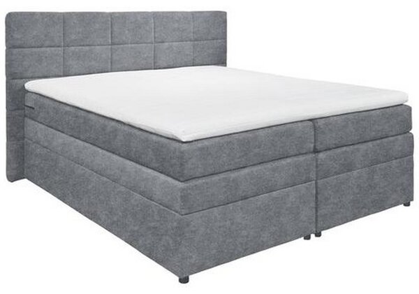 POSTELJA BOXSPRING 180 cm x 200 cm , tekstil antracit
