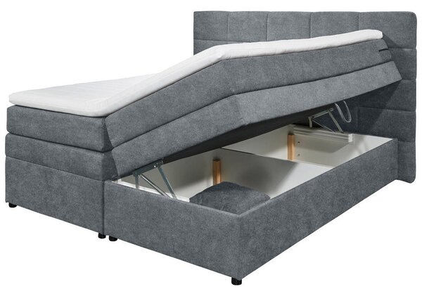 POSTELJA BOXSPRING 180 cm x 200 cm , tekstil antracit