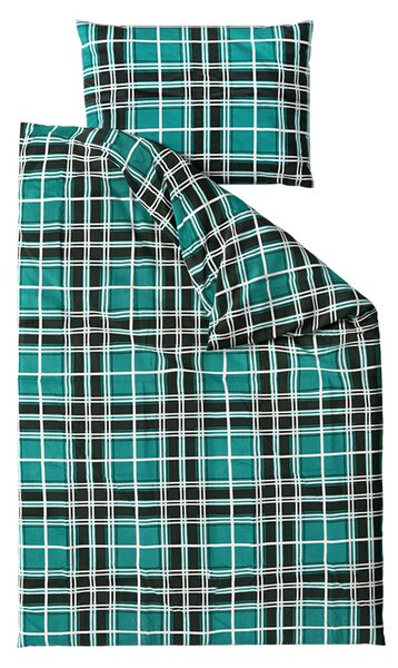 Flanelasta posteljnina KOCKA zelena Dimenzije posteljnine: 70 x 90 cm | 140 x 200 cm