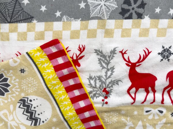 Flanelasta posteljnina CHRISTMAS TIME barvna Dimenzije posteljnine: 70 x 90 cm | 140 x 200 cm