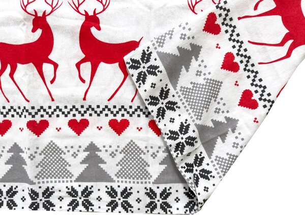 Flanelasta posteljnina DEER DREAMS bela Dimenzije posteljnine: 2 kom 70 x 90 cm | 200 x 220 cm