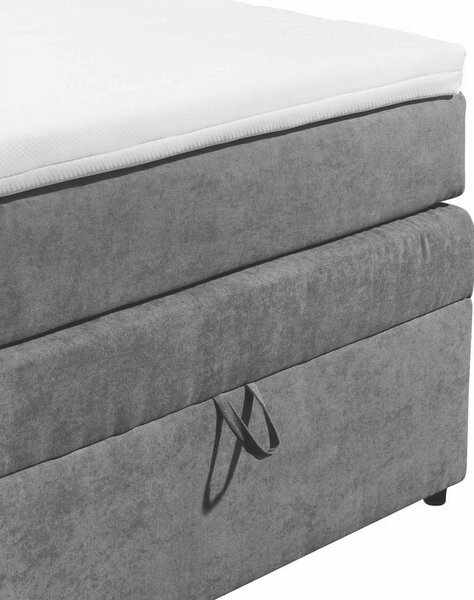 POSTELJA BOXSPRING 120 cm x 200 cm , antracit