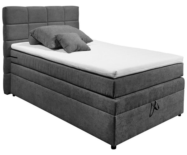 POSTELJA BOXSPRING 120 cm x 200 cm , antracit