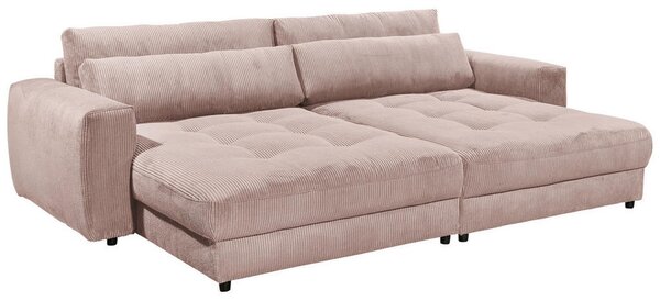 VELIKA ZOFA, svetlo roza tekstil, leseni material