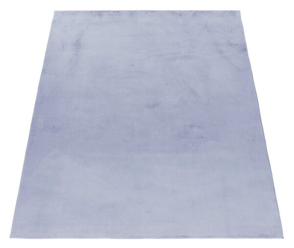 PREPROGA Z VISOKIM FLOROM Pouffy 140/200 cm tkano srebrne barve