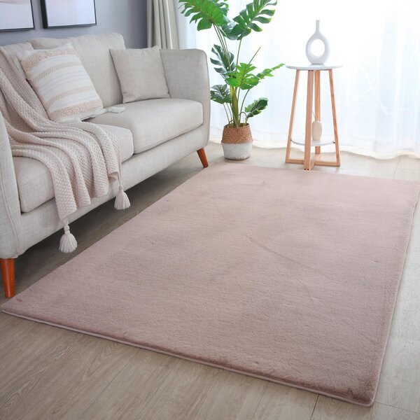 PREPROGA Z VISOKIM FLOROM Pouffy 160/230 cm tkano bež