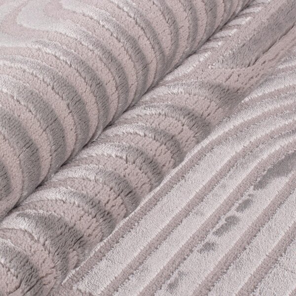TKANA PREPROGA Sahara 280/370 cm tkano srebrne barve
