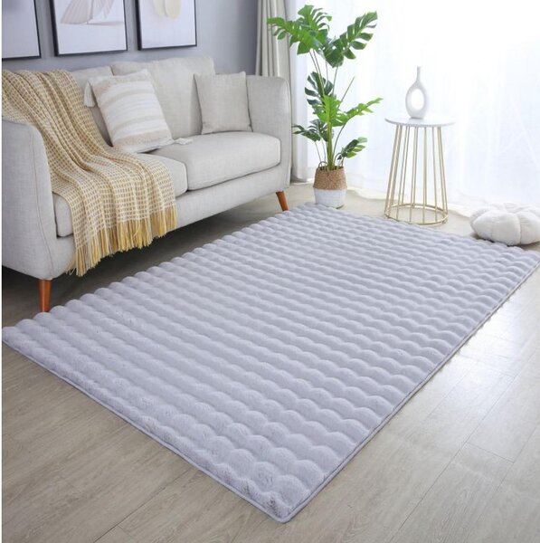 PREPROGA Z VISOKIM FLOROM AMBIANCE 120/170 cm tkano srebrne barve