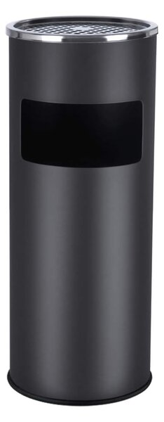 Stoječi pepelnik z košem za odpadke SMOKE, 60,5x24,5 cm, črna SongmicsHome