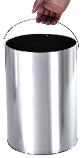 Stoječi pepelnik z košem za odpadke SMOKE, 60,5x24,5 cm, črna SongmicsHome