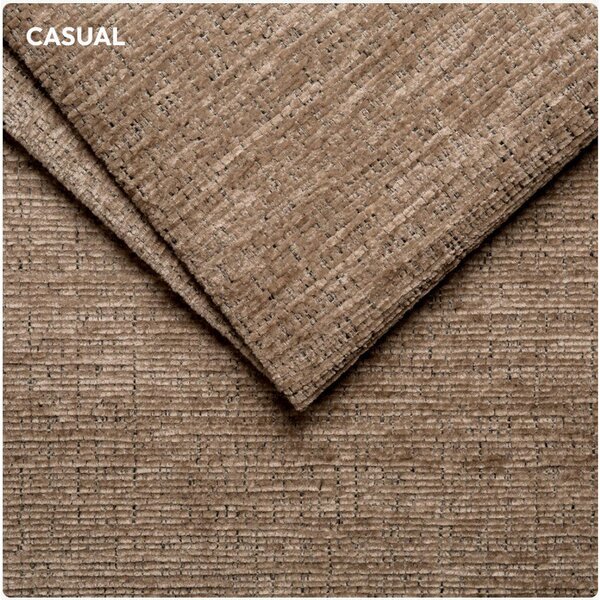 OBLAZINJENA POSTELJA 140 cm x 200 cm , les, tekstil, leseni material rjava