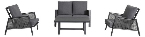 LOUNGE GARNITURA tkanina aluminij