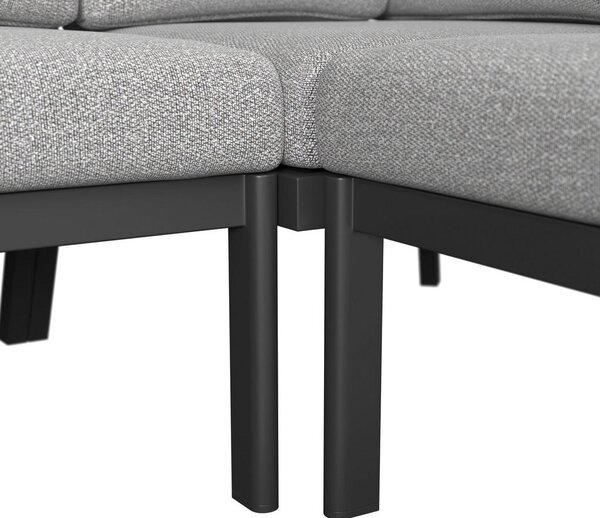 JEDILNA LOUNGE GARNITURA tkanina aluminij