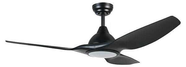 Stropni ventilator z LED osvetlitvijo Matteo (Črna, 132 cm, 52 W)