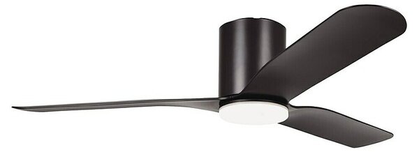 Voltomat Stropni ventilator z LED osvetlitvijo Mattia (Črna, 132 cm, 60 W)