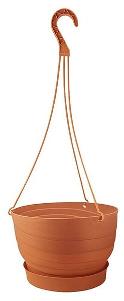 Viseči cvetlični lonec Twister (Plastika, Terakota, Premer: 24 cm)