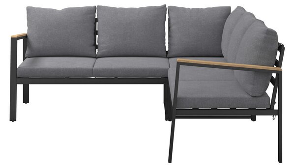 LOUNGE GARNITURA tkanina akacija masivno aluminij
