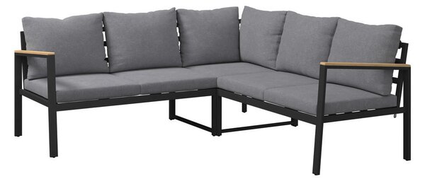 LOUNGE GARNITURA tkanina akacija masivno aluminij