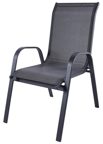 STOL aluminij, jeklo antracit, rjava
