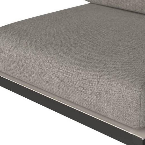 LOUNGE NASLANJAČ tkanina aluminij