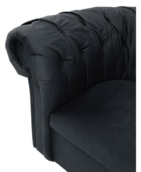 CHESTERFIELD FOTELJ, antracit tekstil