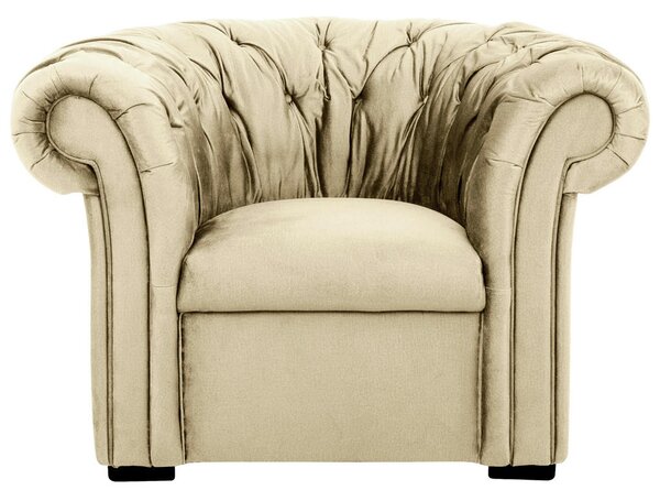 CHESTERFIELD FOTELJ, bež tekstil
