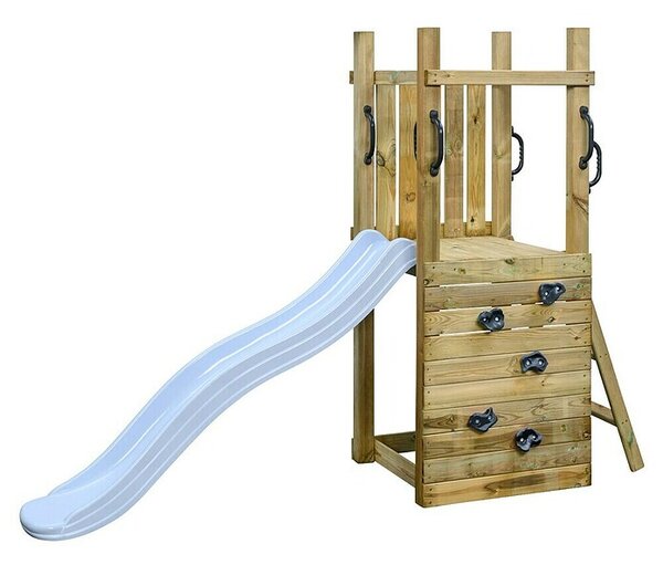 Swing King Otroški igralni stolp Irma (Do x Š x V: 235 x 70 x 175 cm, Pastelno moder tobogan)