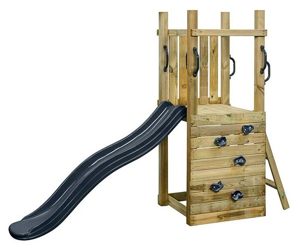 Swing King Otroški igralni stolp Irma (Do x Š x V: 235 x 70 x 175 cm, Antracit tobogan)