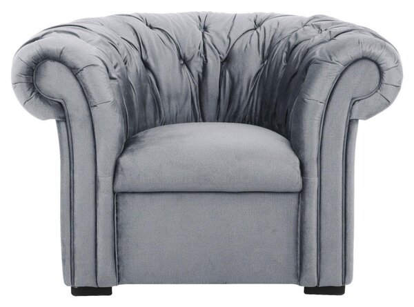CHESTERFIELD FOTELJ, siva tekstil