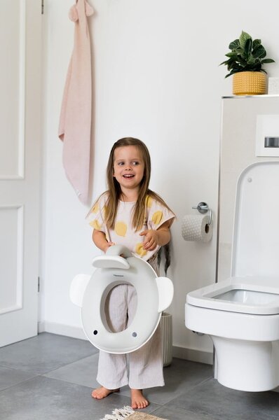 Sivi otroški nastavek za WC školjko - Kindsgut