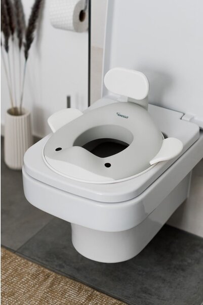 Sivi otroški nastavek za WC školjko - Kindsgut