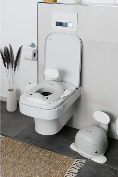 Sivi otroški nastavek za WC školjko - Kindsgut