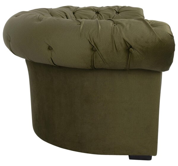 CHESTERFIELD FOTELJ, olivno zelena tekstil