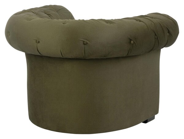 CHESTERFIELD FOTELJ, olivno zelena tekstil