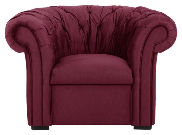 CHESTERFIELD FOTELJ, rdeča tekstil