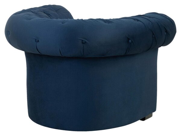 CHESTERFIELD FOTELJ, temno modra tekstil
