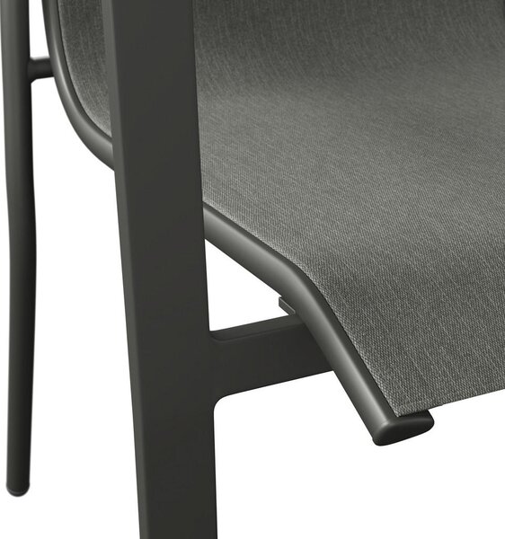 VRTNI SEDEŽ aluminij siva, naravne barve