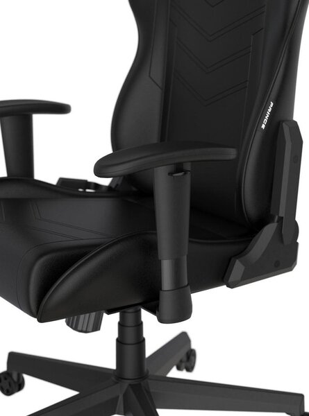 GAMING STOL umetna masa, tekstil črna