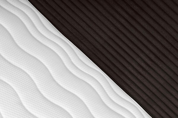 POSTELJA Z VZMETNICO 140 cm x 200 cm , tekstil rjava