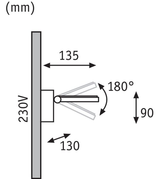 Paulmann 93781 - LED/7,2W Kopalniška stenska svetilka SPECIAL LINE 230V IP44