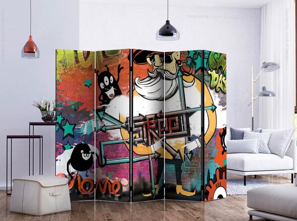 Artgeist Paravan Street Movie I, 5-Delni, Dvostranski