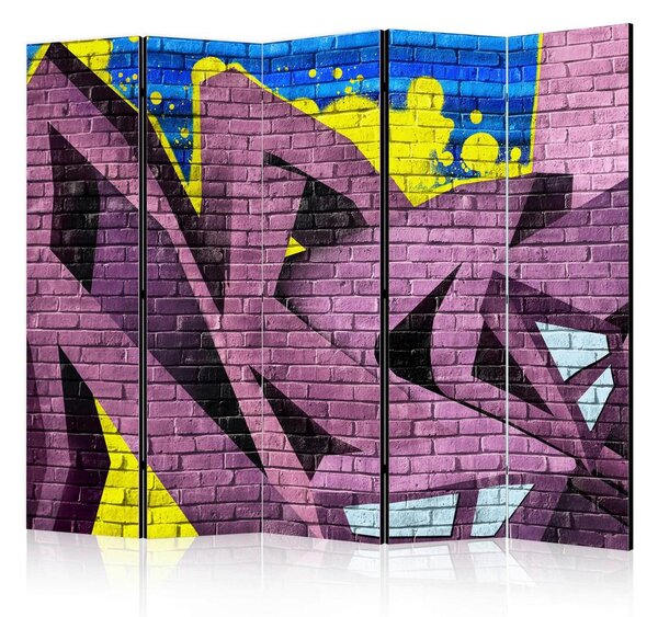 Artgeist Paravan Street Art I, 5-Delni, Dvostranski