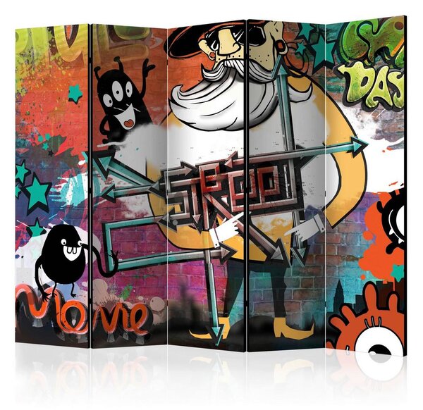 Artgeist Paravan Street Movie I, 5-Delni, Dvostranski