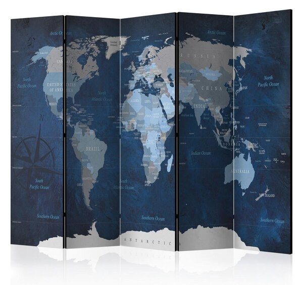 Artgeist Paravan Dark Blue World I, 5-Delni, Dvostranski